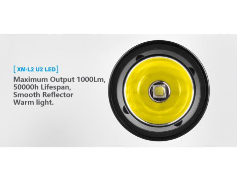 Diving Flashlight XTAR D26W WHALE-W Li-ION 18650 LED 1000lm - 21