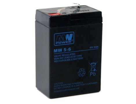 Akumulator żelowy 6,0V/5Ah  MW
