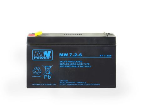 Akumulator żelowy 6,0V/7,2Ah MW - 3
