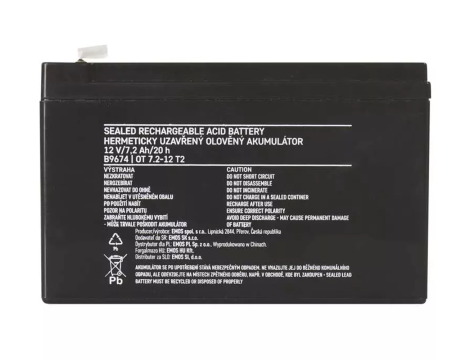 AGM battery 12V/7,2Ah EMOS B9674 - 3