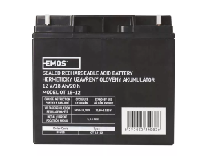 Akumulator żelowy 12V/18Ah EMOS B9655 - image 2