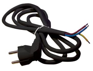 Power cable 3*1,5-H05VV-F 3m BLACK S18323