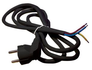 Power cable 3*1,5-H05VV-F 2m BLACK S18322