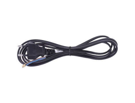 Power cable 2*0,75-H03VV2-F 3m BLACK S19273 - 2