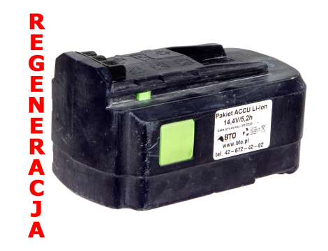 Battery for FESTOOL BPC 15 14,4V 5,2Ah Li-ION