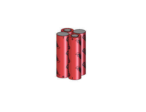 Battery pack 400LAHT 4Y + resistor 4,8V - 3