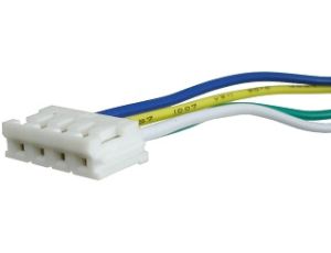 Plug with wires JST EHR-4 AWG24/25 wht/gre/yel/blu - image 2