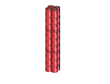 Battery pack Li-Ion  18650 11.1V 10.4Ah 3S4P - SERVICE - 2