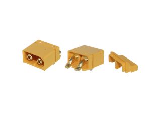 Amass XT60PT-M male connector 30/60A for PCB with cover - image 2