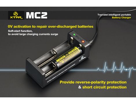 Charger XTAR MC2-C for 18650/26650 USB Li-Ion 2 chanels - 7
