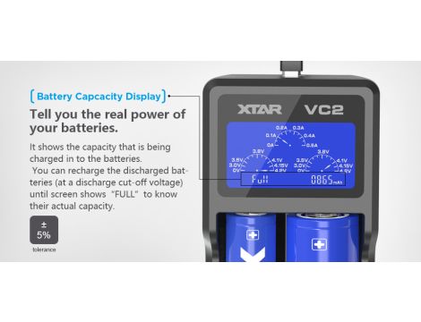 Charger XTAR VC2 for 18650/26650 USB - 11