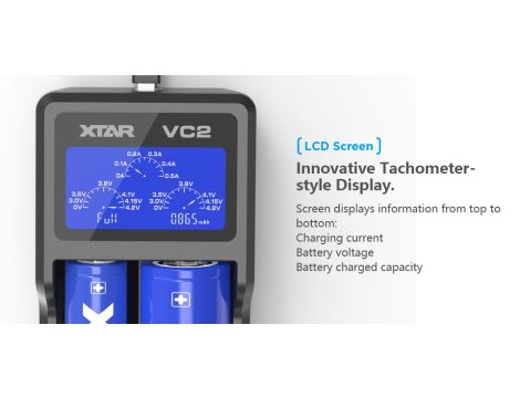 Charger XTAR VC2 for 18650/26650 USB - 13
