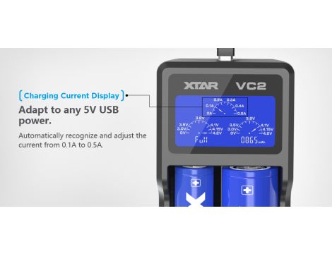 Charger XTAR VC2 for 18650/26650 USB - 17