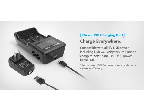 Charger XTAR VC2 for 18650/26650 USB - 19