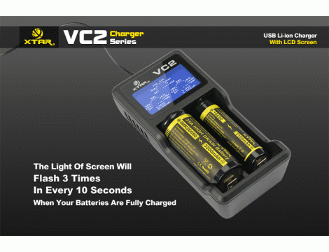 Charger XTAR VC2 for 18650/26650 USB - 38
