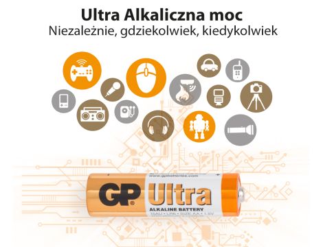 Bateria alk. LR6 GP ULTRA B4 - 3