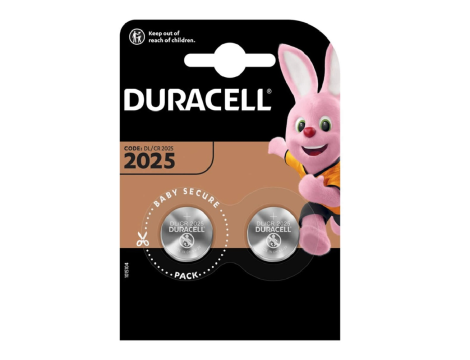 Duracell CR2025 B2 lithium battery.