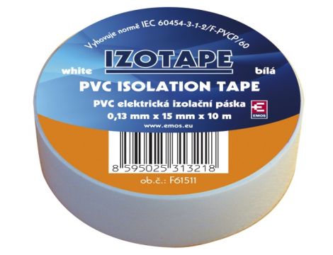 Insulating tape PVC 15/10 white EMOS
