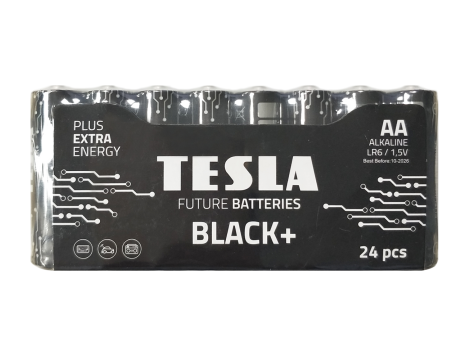 Alkaline battery  LR6 TESLA BLACK+F24