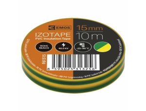 Insulating tape PVC 15/10 green and yellow EMOS