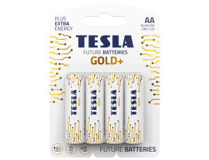 Alkaline battery  LR6 TESLA GOLD+B4