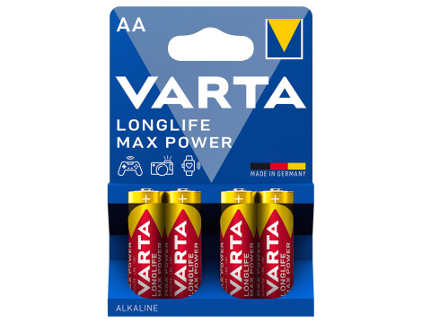 Alkaline batteries LR6 VARTA LONGLIFE MAX POWER