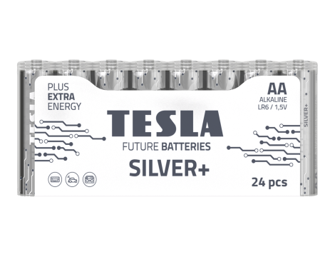 Alkaline battery  LR6 TESLA SILVER+F24