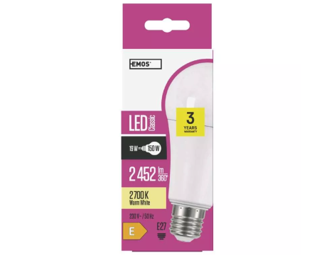 Bulb EMOS CLS LED E27 19W WW ZQ5183 - 4