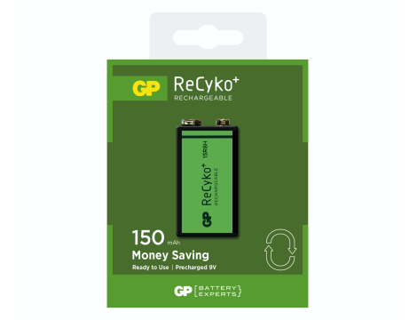 Rechargeable battery  6F22 150mAh GP ReCYKO+