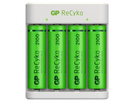 Battery charger GP Eco E411 + 4xAA ReCyko 2100 Series