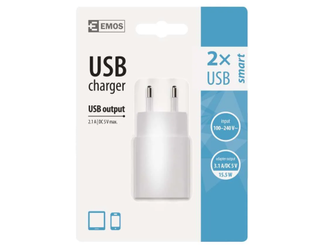 Charger EMOS SMART USB 3,1A V0125 - 3
