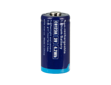 Bateria litowa XTAR CR123A luz - 2