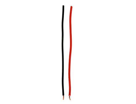 Silicone cable 0.5 qmm black/red.