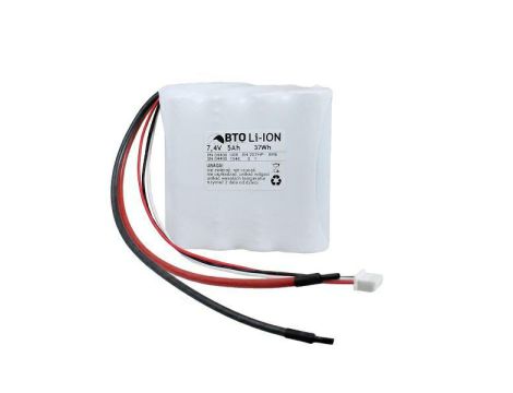Custom li-ion battery pack Li-ion 18650 7.4V 5.0Ah 2S2P