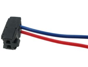 Plug with wires AMP 826371-2 AWG26/15 red/blu