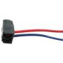 Plug with wires AMP 826371-2 AWG26/15 red/blu - 3