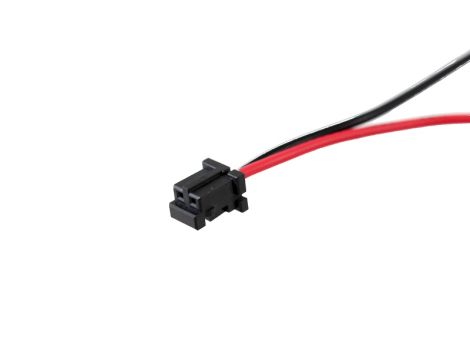 Plug with wires HIROSE HNC2-2.5-2 AWG24/10cm red/blu