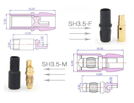 Amass SH3.5-F connector - 12