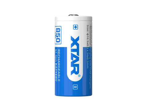 XTAR 16340-850PCM 850mAh NEW Li-ION