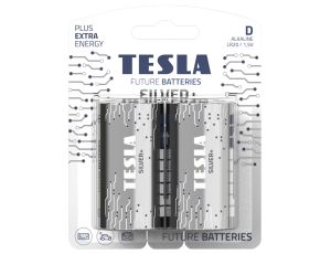 Alkaline battery  LR20 TESLA SILVER+B2