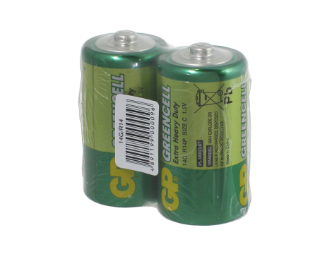 Bateria R14 GP GREENCELL  F2 1,5V - 2