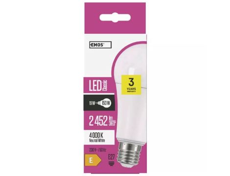 Żarówka EMOS CLS LED E27 19W NW ZQ5184 - 4