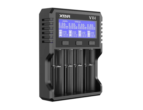 XTAR Visible Mixer VX4 Charger VX4 SET 18650/26650 Li-ION/MiMH, 4ch, with AC/DC adapter - 2