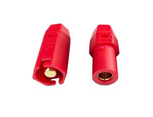 Q-HOBBY QS8H-F+M RED female & male connector 130/180A