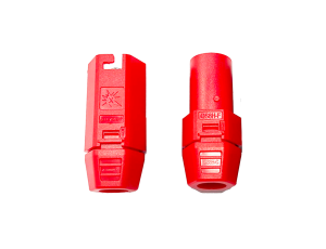 Q-HOBBY QS8H-F+M RED female & male connector 130/180A - 2