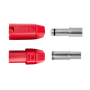 Q-HOBBY QS8H-F+M RED female & male connector 130/180A - 3