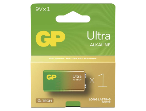 Alkaline battery 6LF22 GP ULTRA G-TECH 9V B1