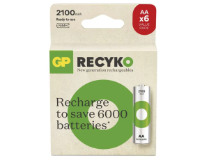 GP Recyko New R6/AA 2100mAh B6 1,2V