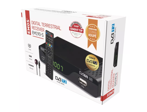 Dekoder EMOS DVB-T2 EM190-S J6014 - 7