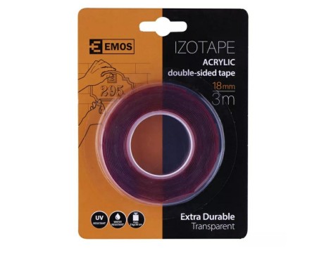 Acrylic double-sided tape 18/3 EMOS - 2